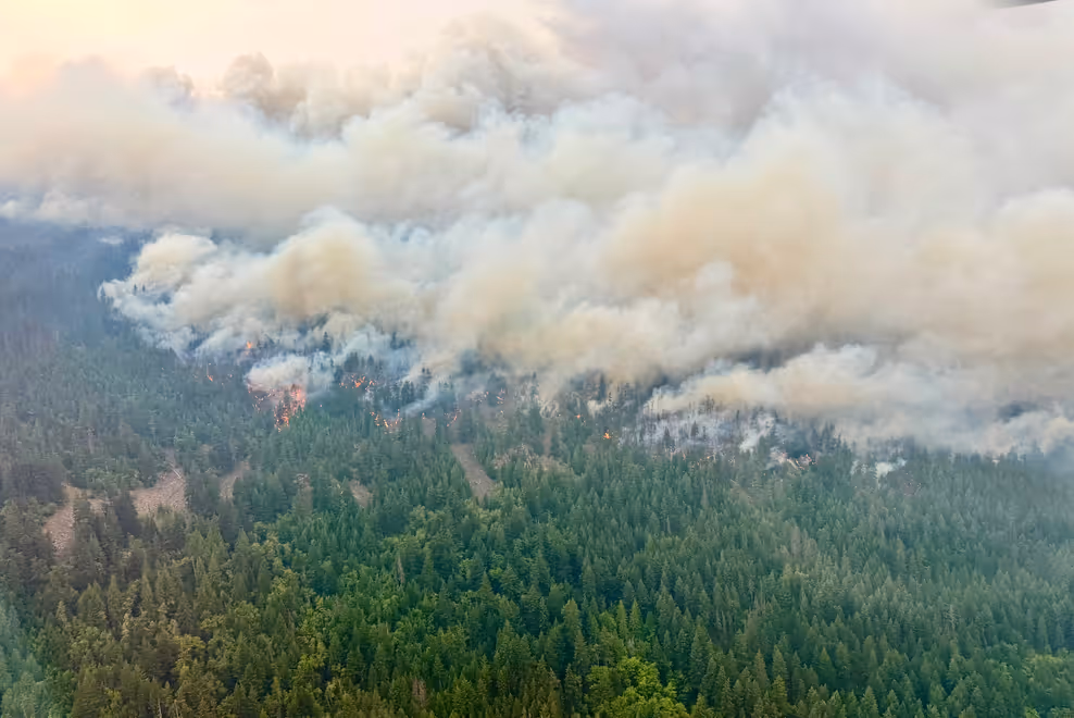 Air quality monitoring station tracking Metro Vancouver smoke levels