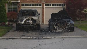Richmond Hill Fire Scorches Two Vehicles, Police Say