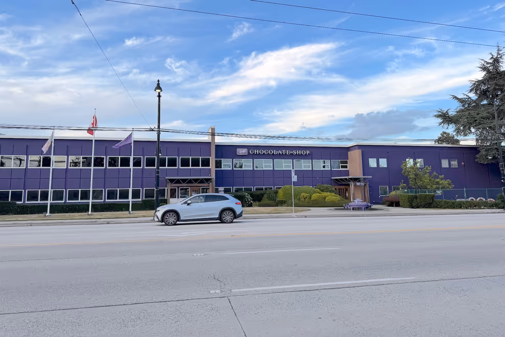 Purdys Chocolatier factory move site on Kingsway in Vancouver