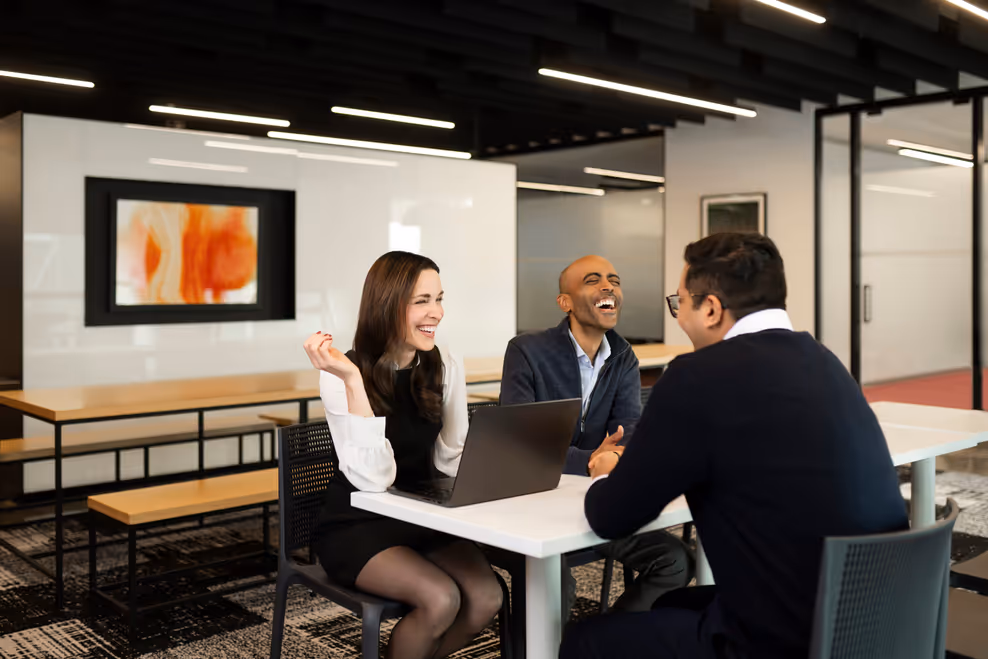 Future of work skills training session in a Canadian office