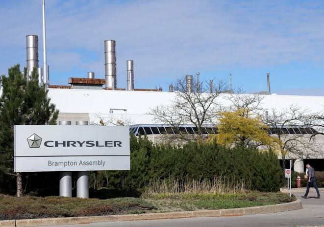 Stellantis Brampton plant closure notice outside idled facility