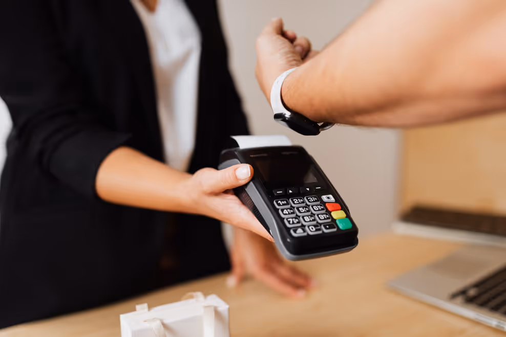 RBC ION+ Visa credit card at the gas pump